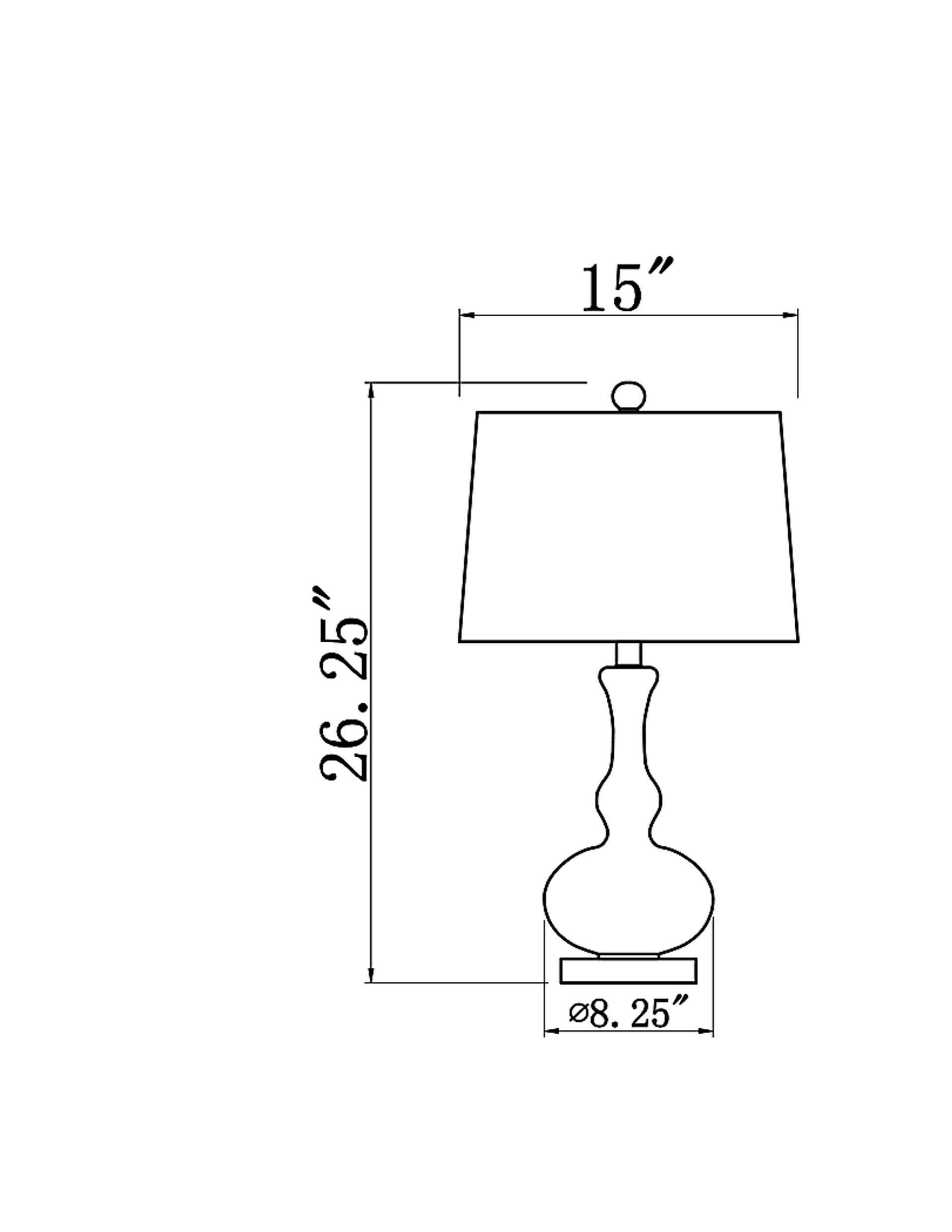 Adenlee Place Silver Lamp - Image 8