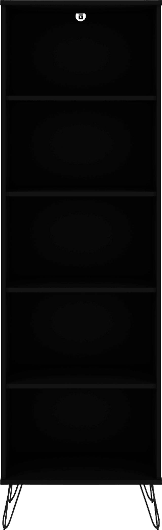 Adenmoor Black Bookcase - Thumbnail - Image 6