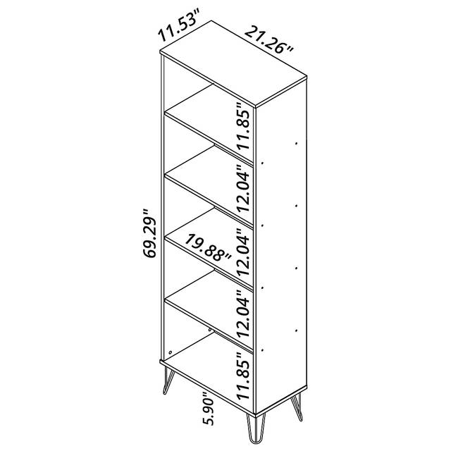 Adenmoor Black Bookcase - Thumbnail - Image 10