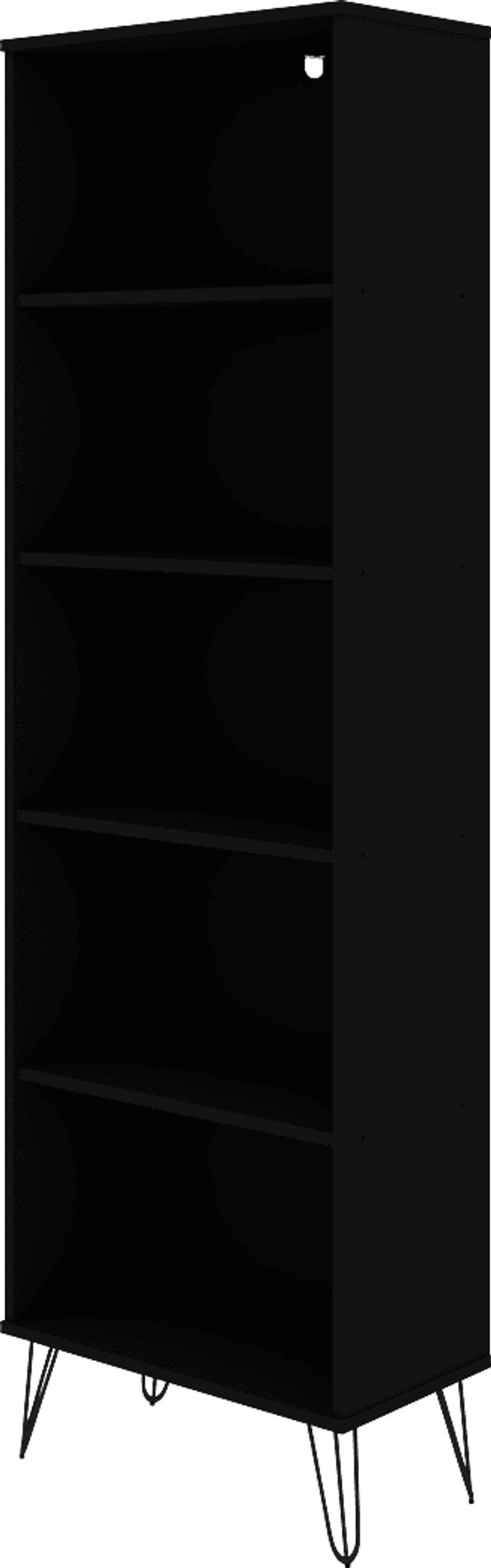 Adenmoor Black Bookcase - Thumbnail - Image 1