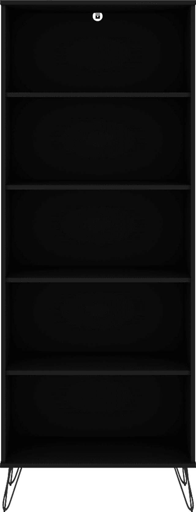 Adenmoor Black Bookcase - Thumbnail - Image 6