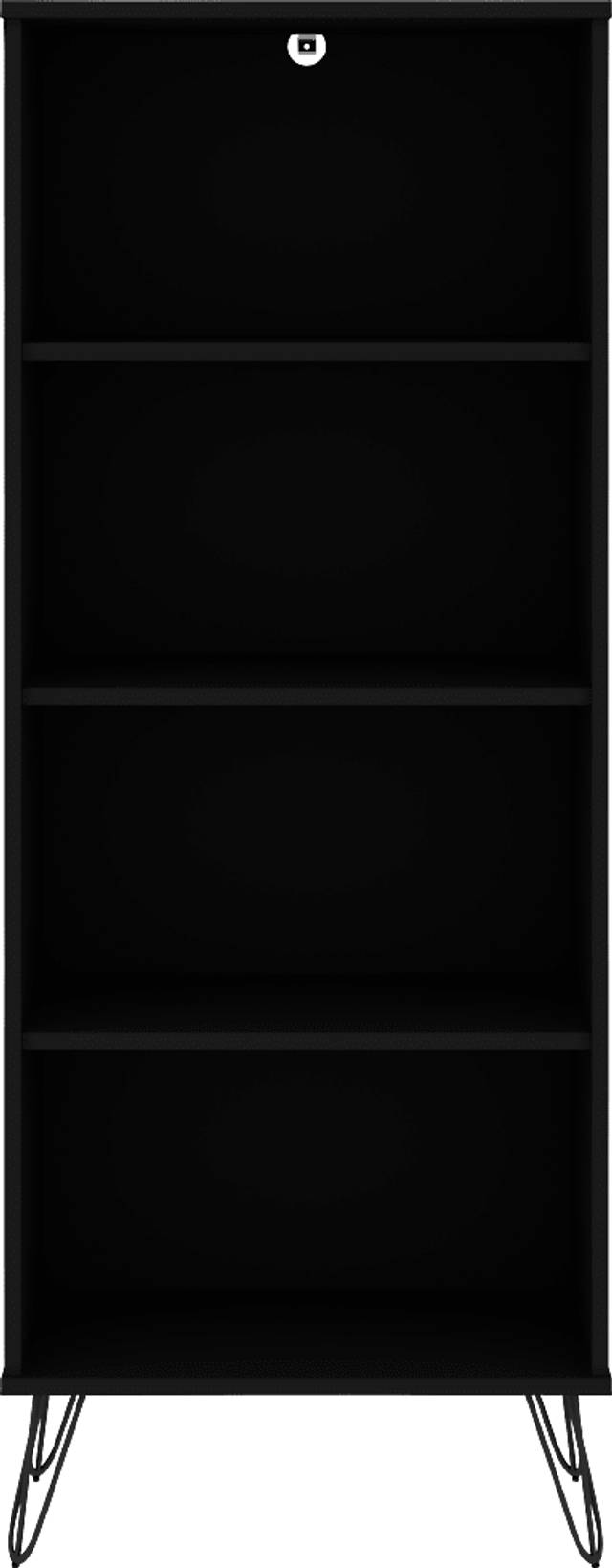 Adenmoor Black Bookcase - Thumbnail - Image 6