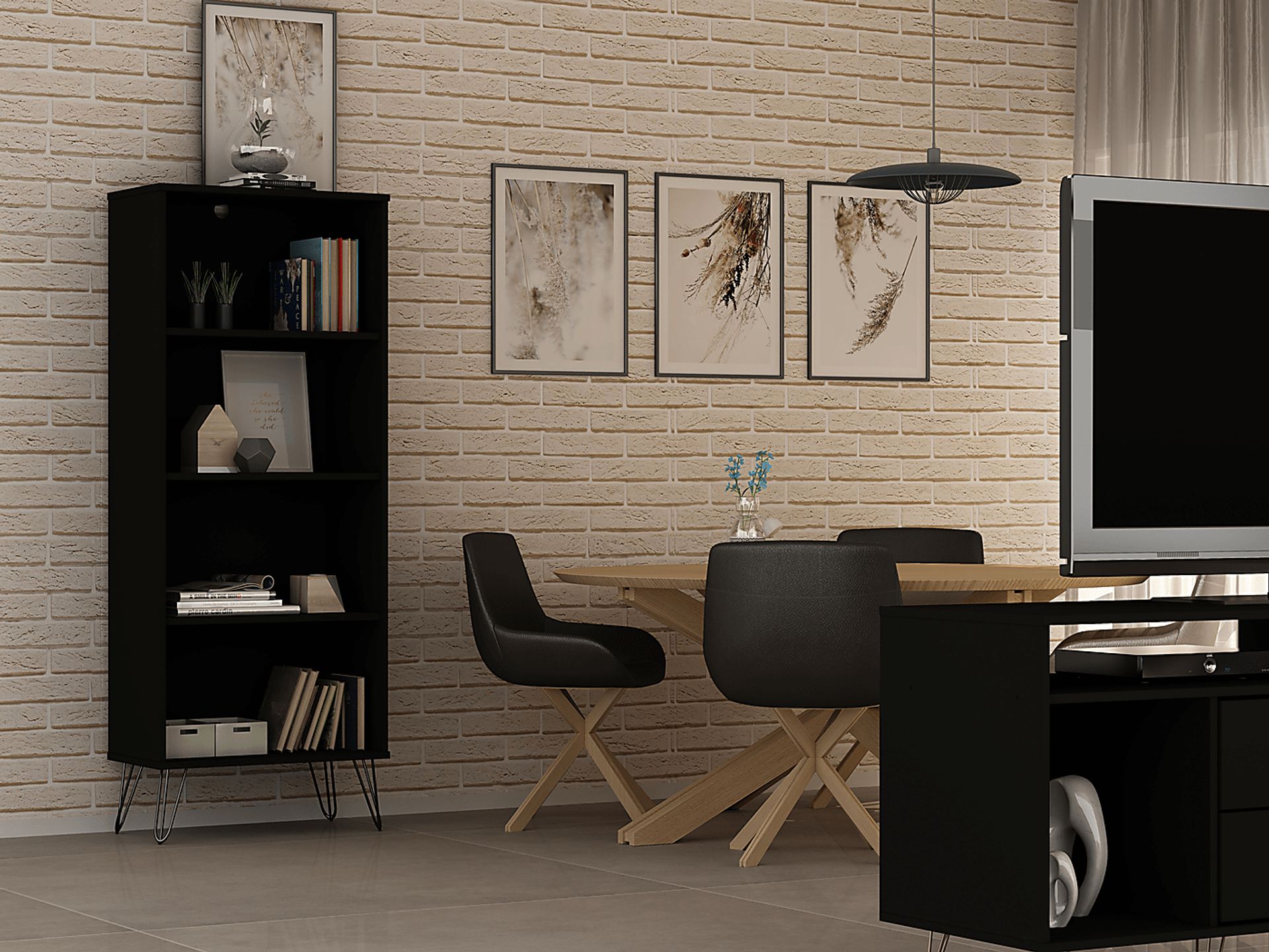 Adenmoor Black Bookcase - Image 7