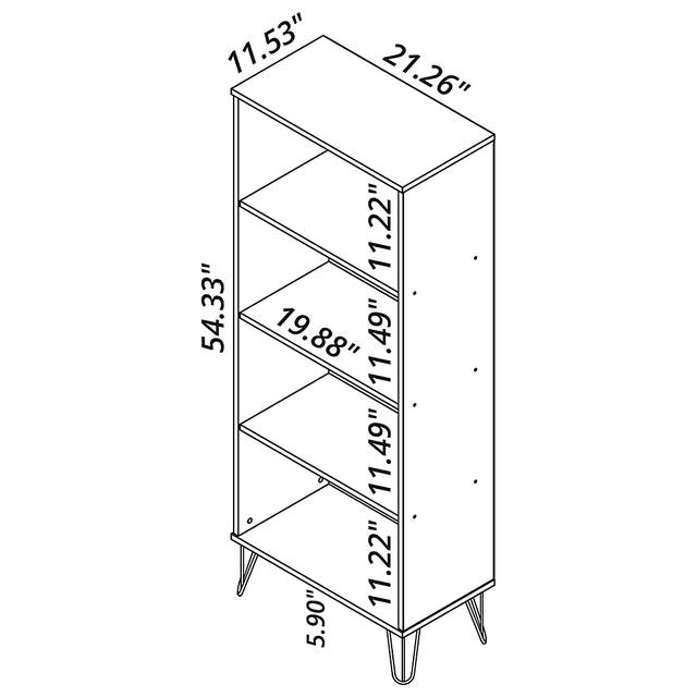 Adenmoor Black Bookcase - Thumbnail - Image 10