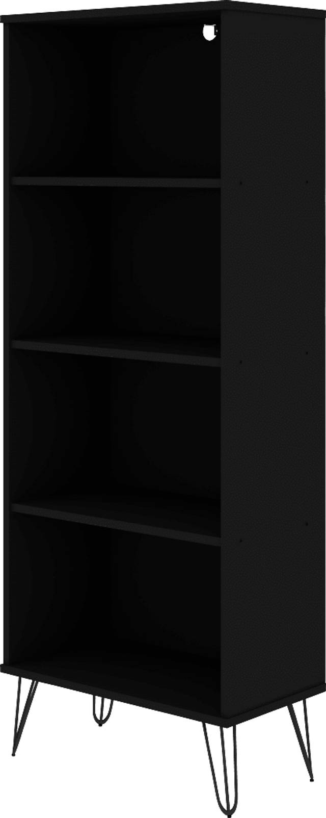 Adenmoor Black Bookcase - Thumbnail - Image 1