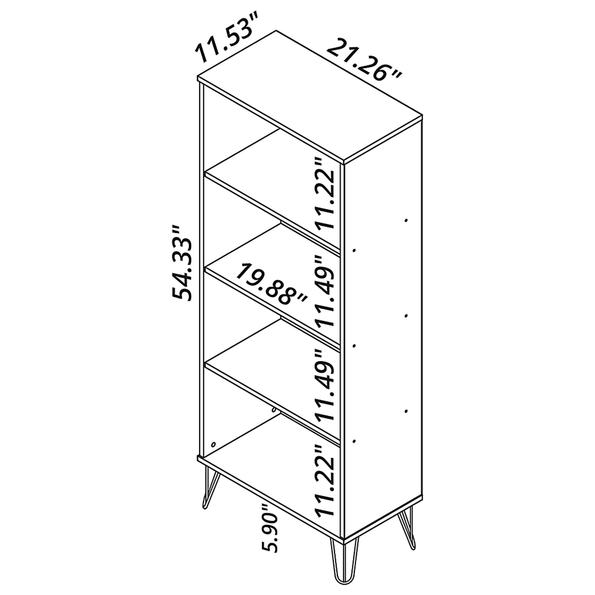 Adenmoor Blue Bookcase - Image 10