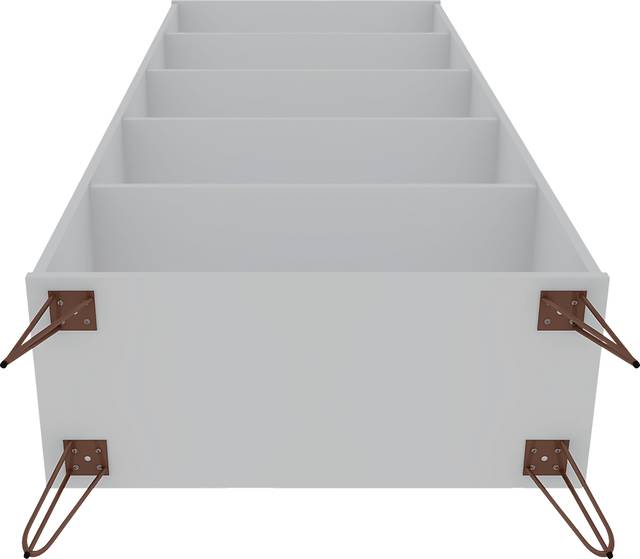 Adenmoor White Bookcase - Thumbnail - Image 5