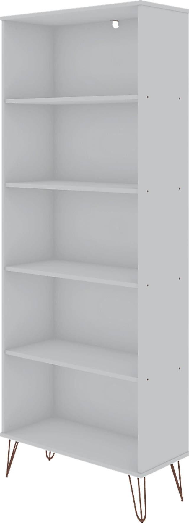 Adenmoor White Bookcase - Thumbnail - Image 1