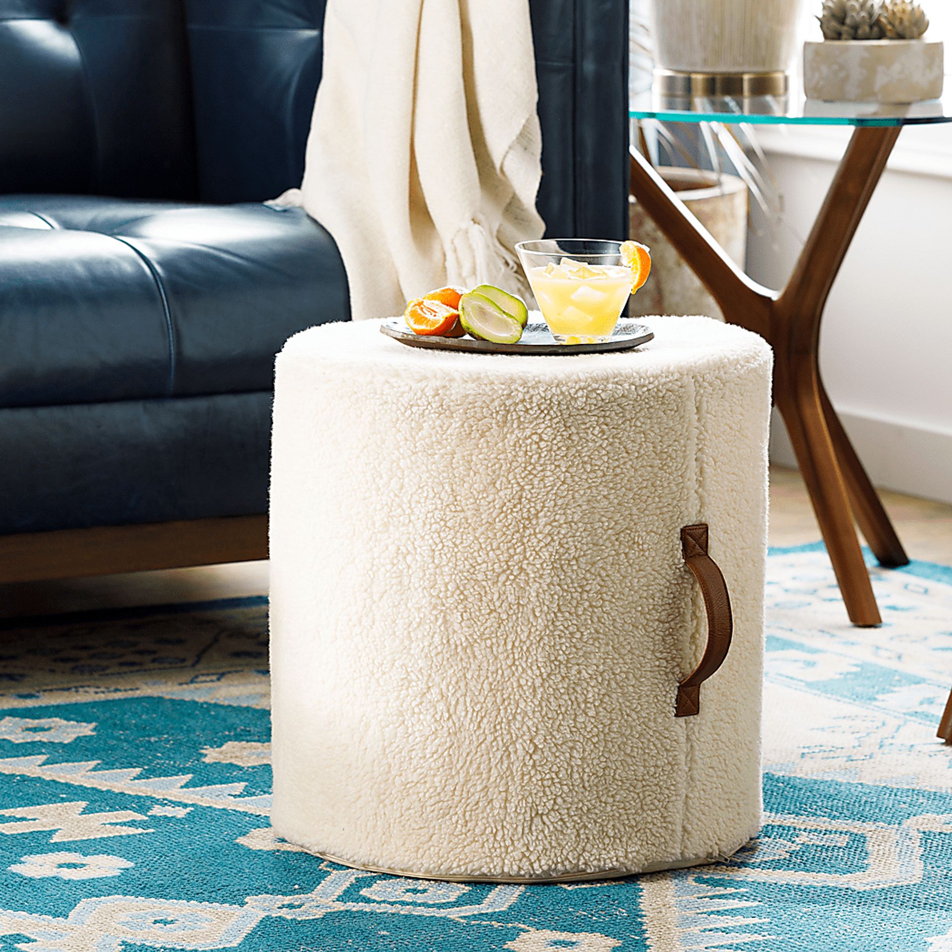 Adenmore Cream Ottoman - Image 6