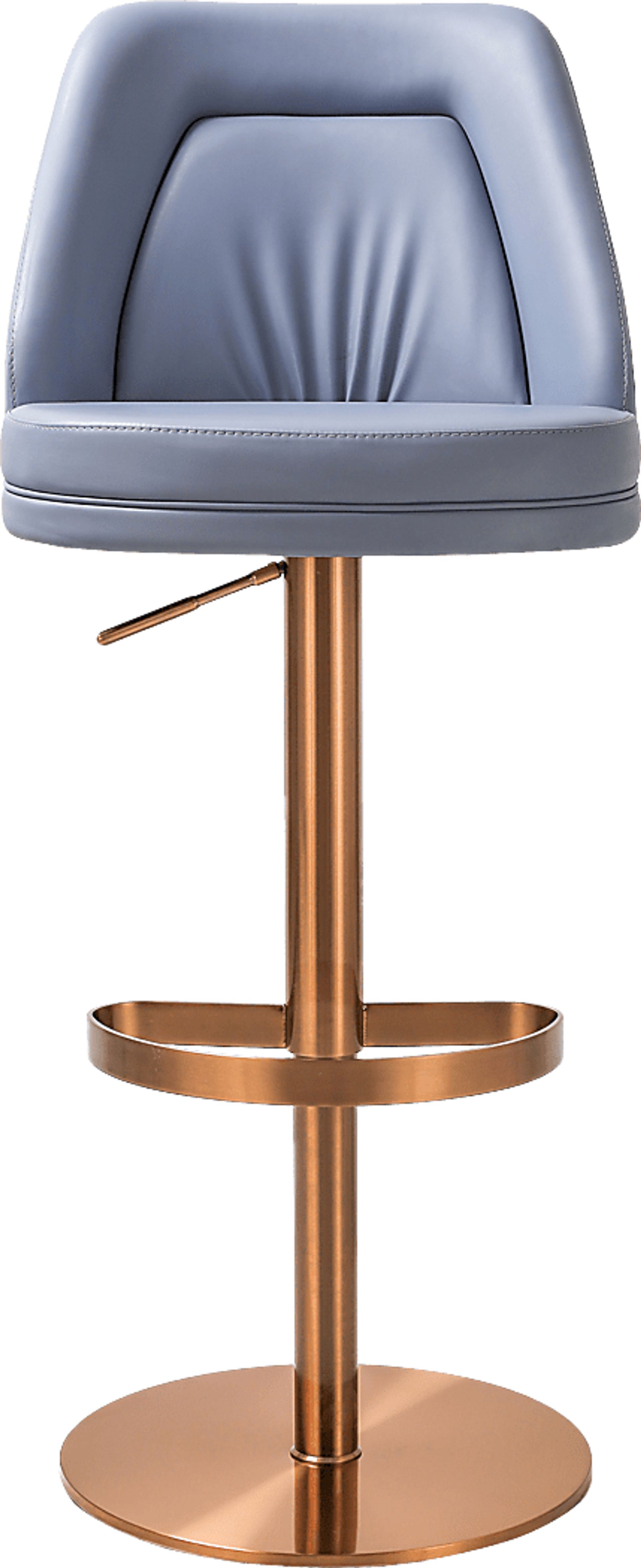 Aderene Blue Swivel Barstool - Image 3