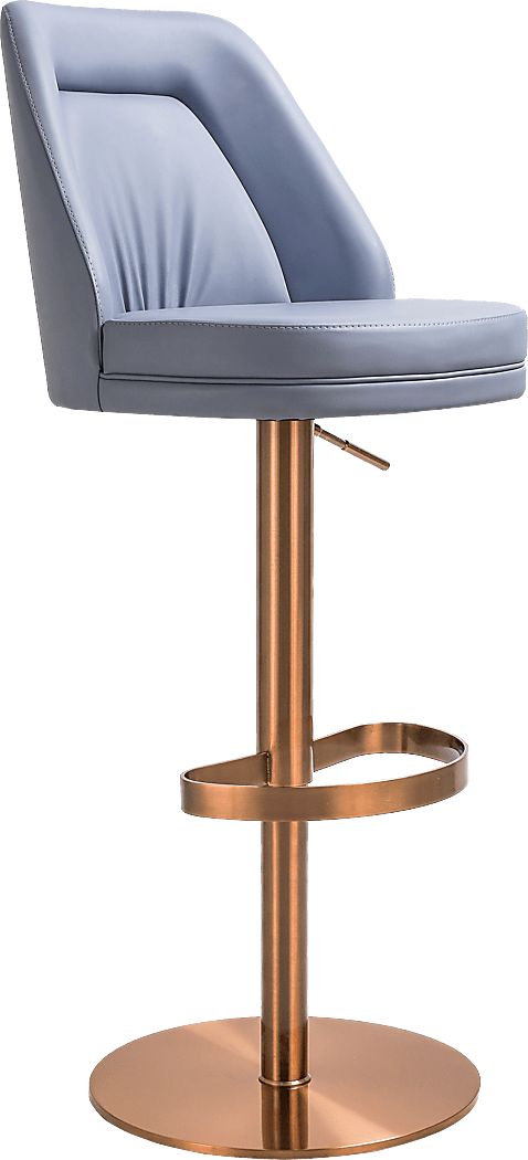 Aderene Blue Swivel Barstool