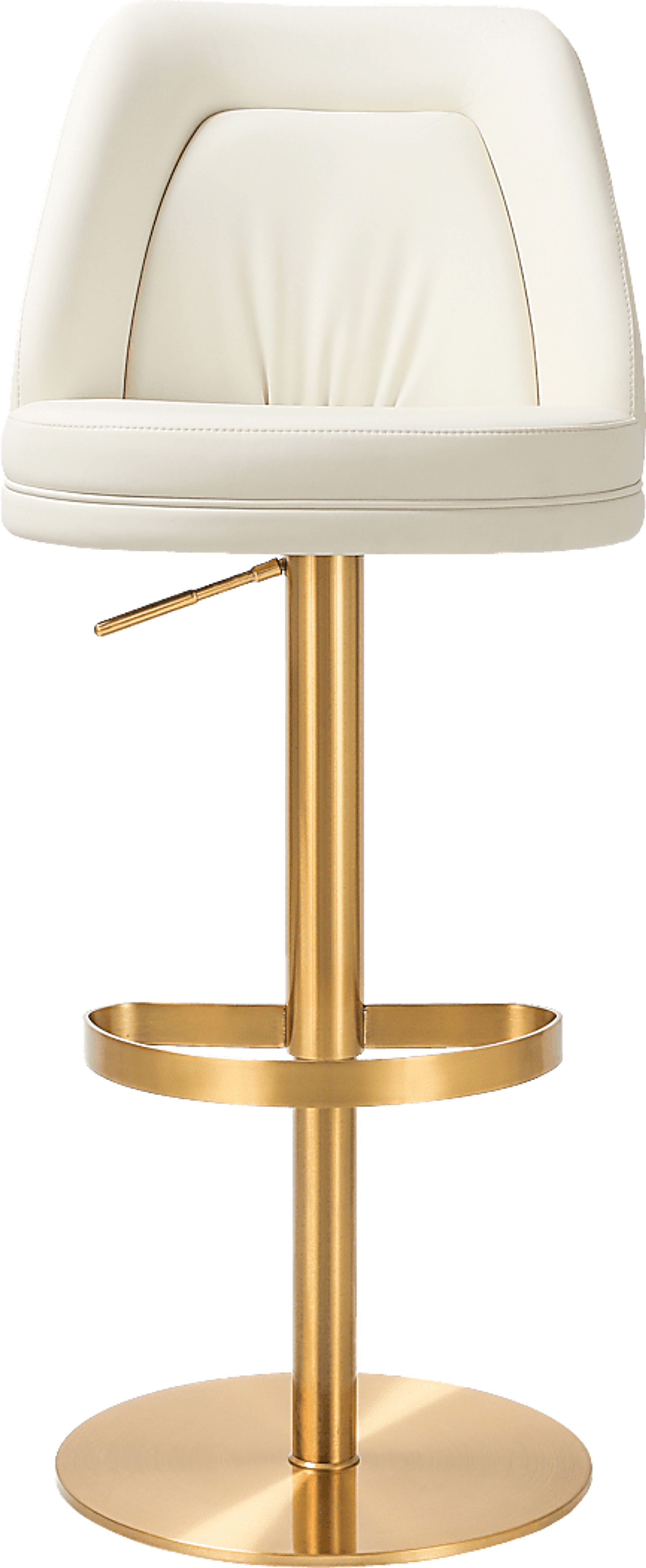 Aderene Cream Swivel Barstool - Image 3