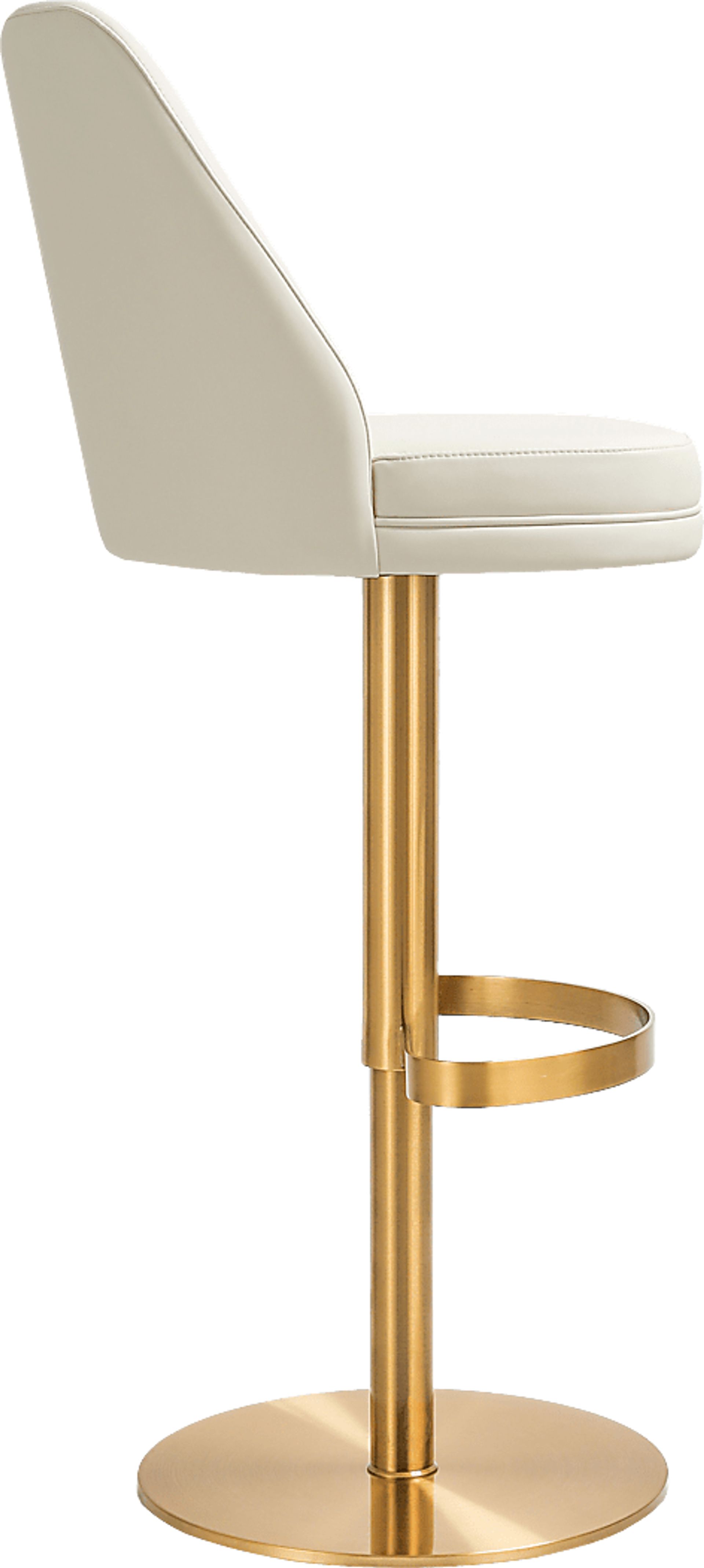Aderene Cream Swivel Barstool - Image 4