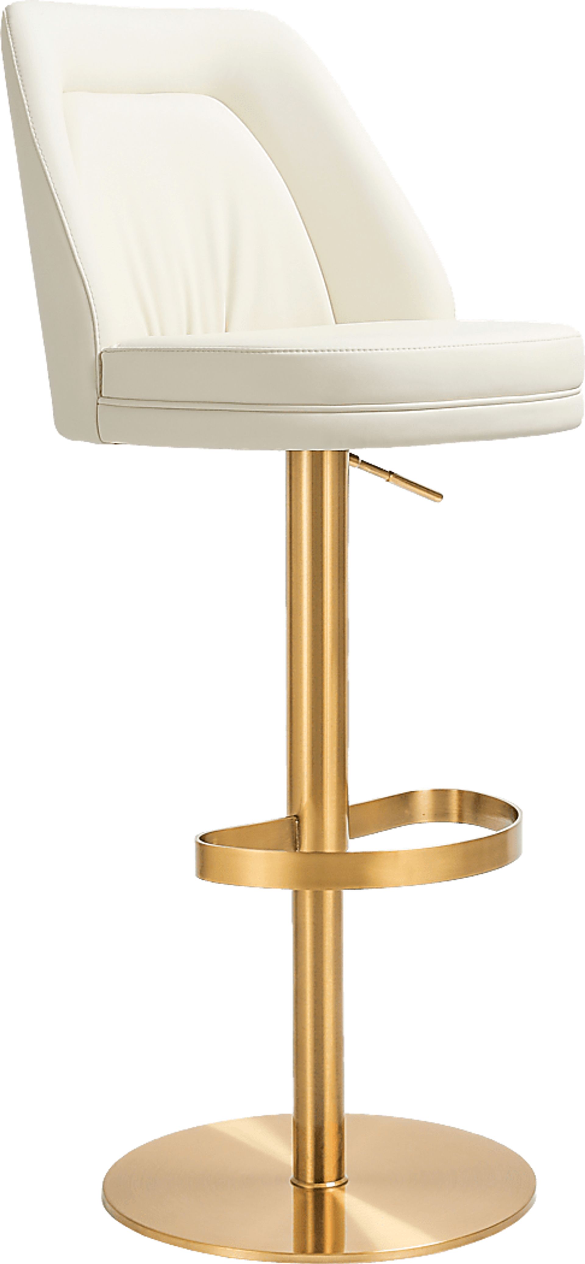 Aderene Cream Swivel Barstool - Image 1