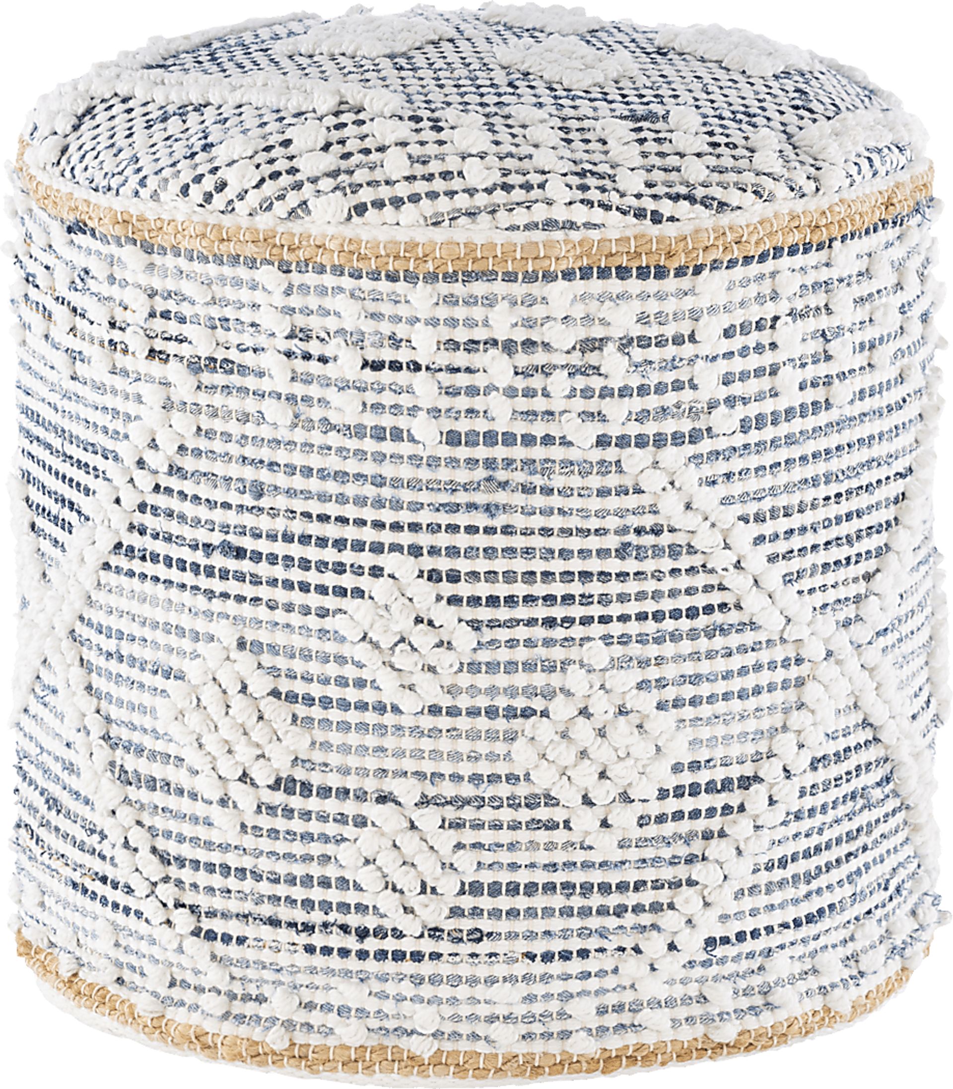 Aderno Denim Ottoman - Image 1