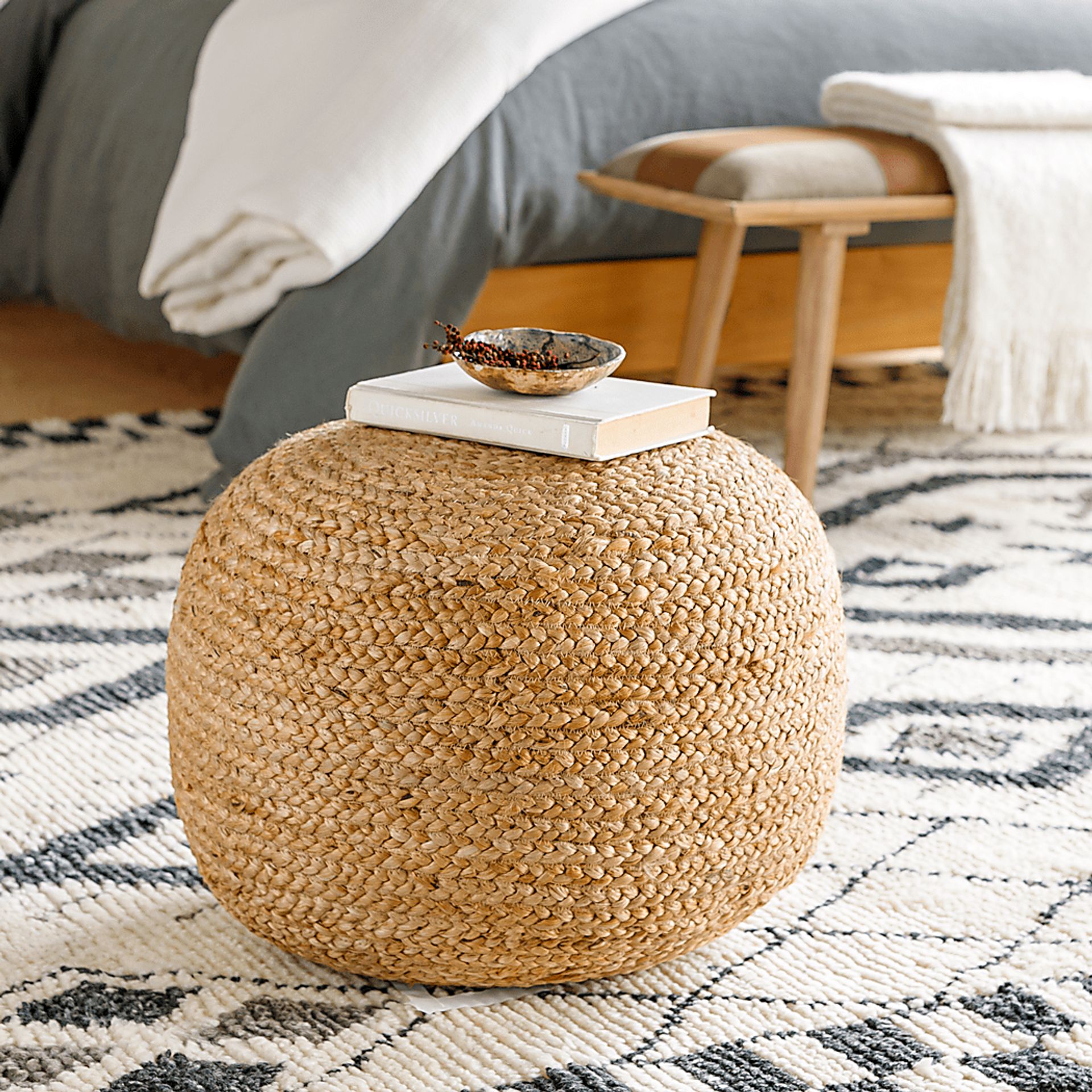 Aderodrome Khaki Ottoman - Image 2