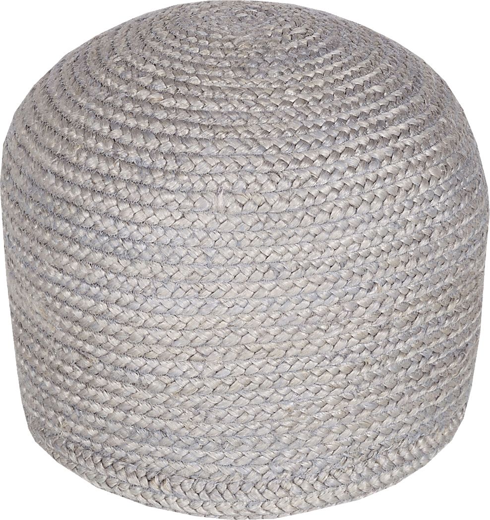 Aderodrome Light Gray Ottoman