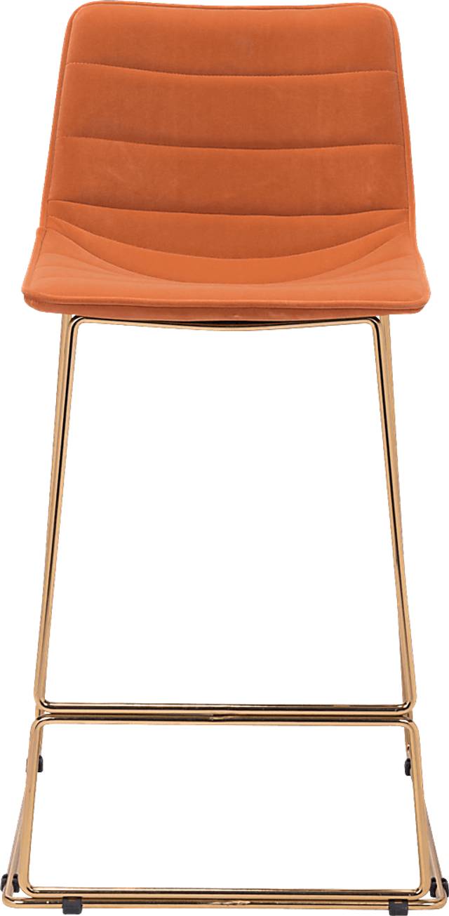 Adger Orange Barstool - Thumbnail - Image 3