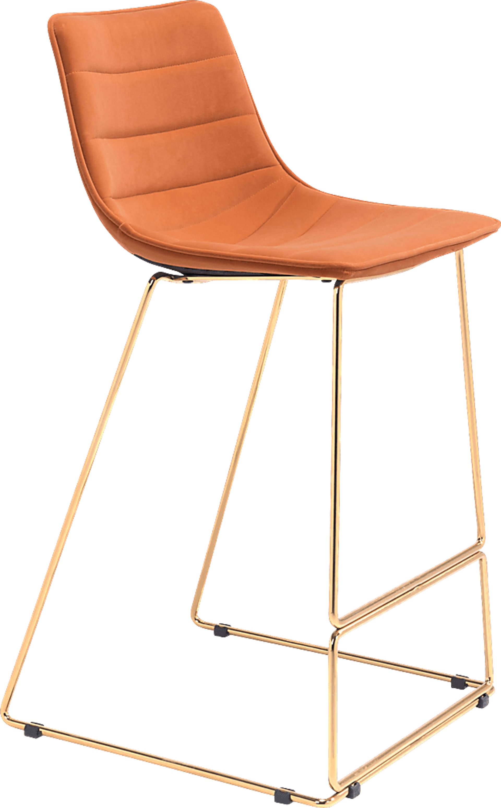 Adger Orange Barstool - Image 1
