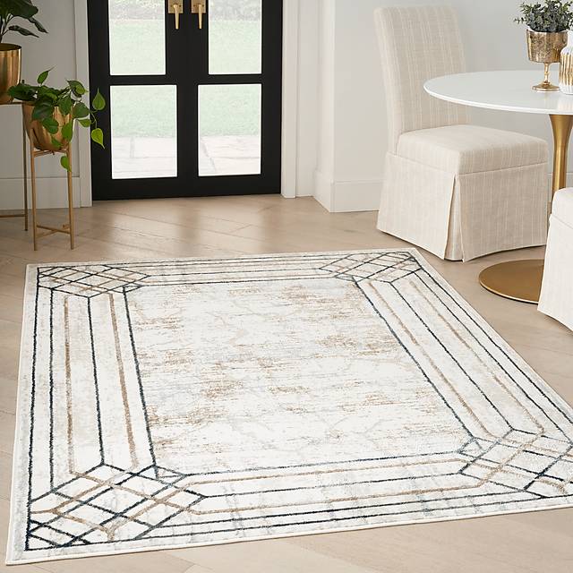 Adharice Ivory/Taupe 9' x 12' Rug - Thumbnail - Image 2