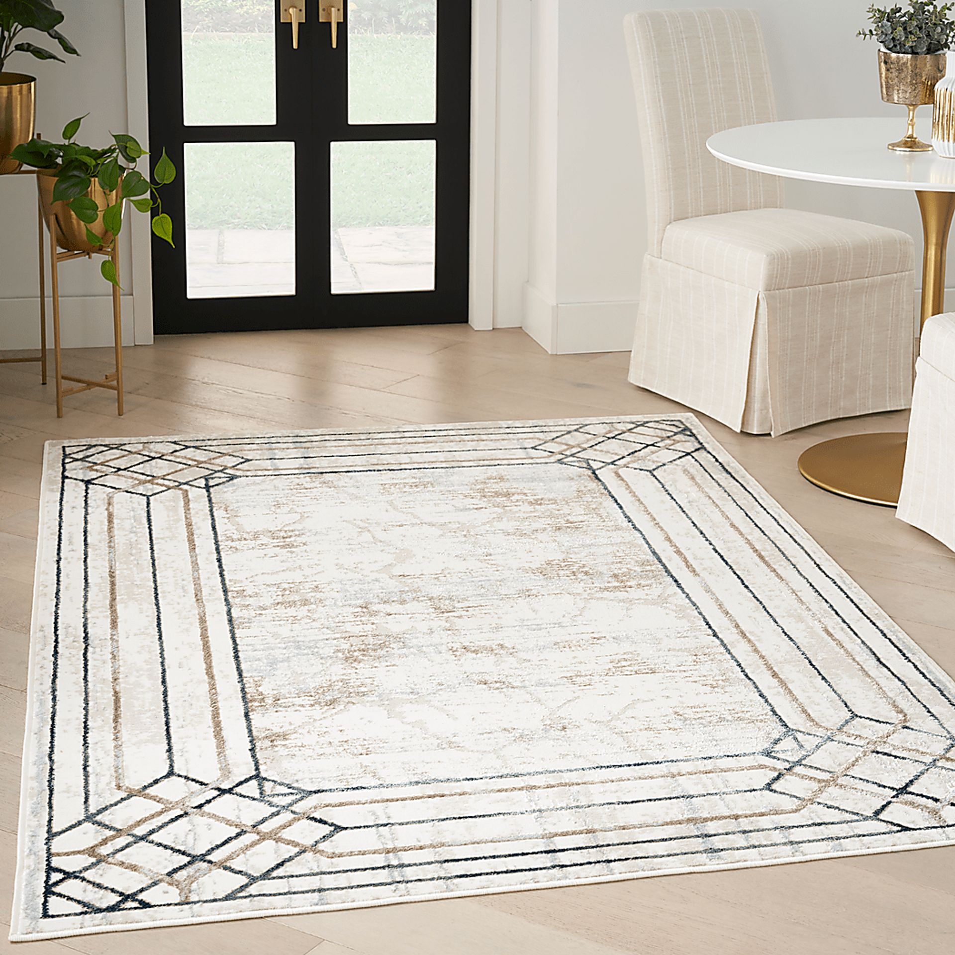 Adharice Ivory/Taupe 9' x 12' Rug - Image 2