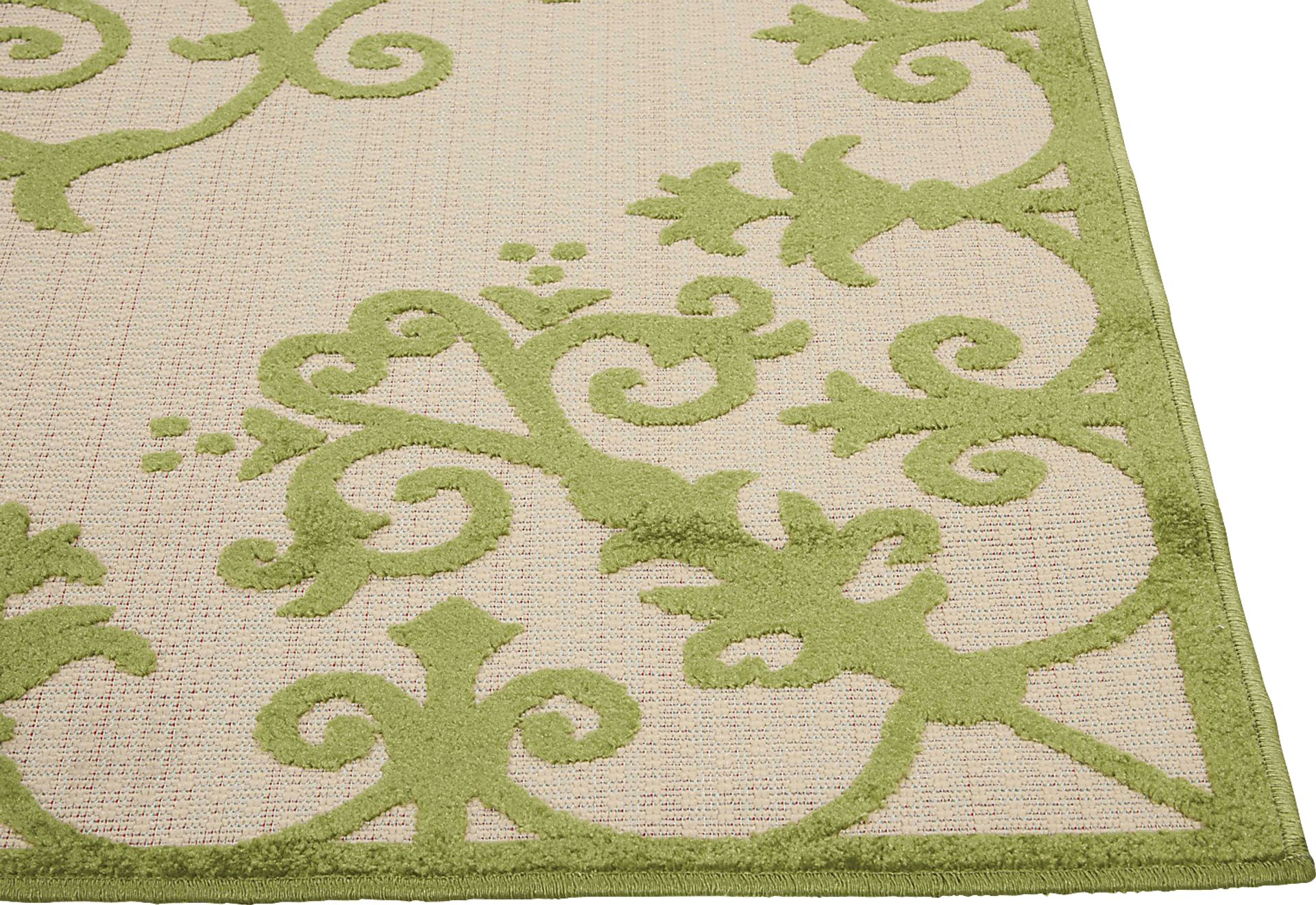 Adilen Green 5' x 8' Indoor/Outdoor Rug - Image 4