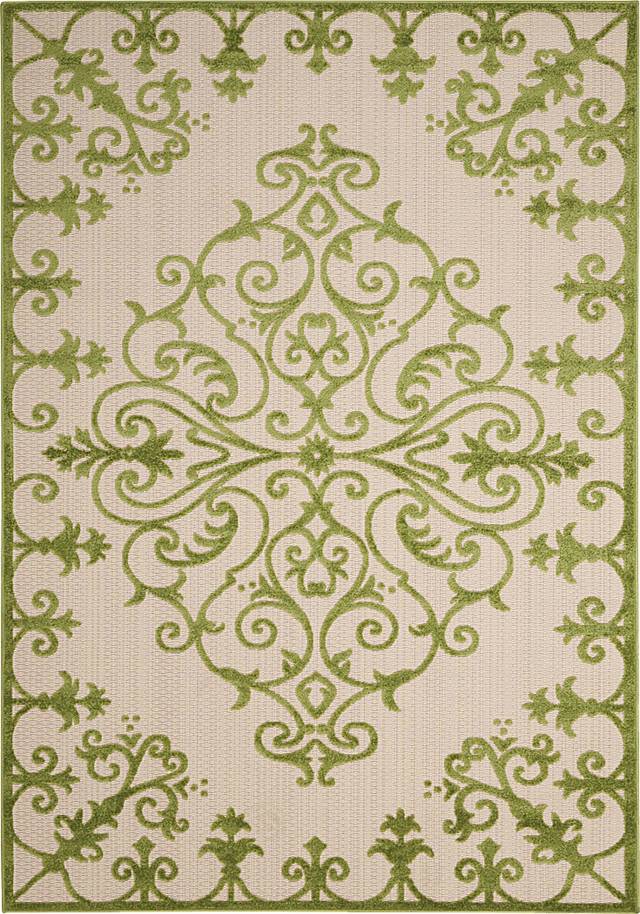 Adilen Green 5' x 8' Indoor/Outdoor Rug - Thumbnail - Image 1