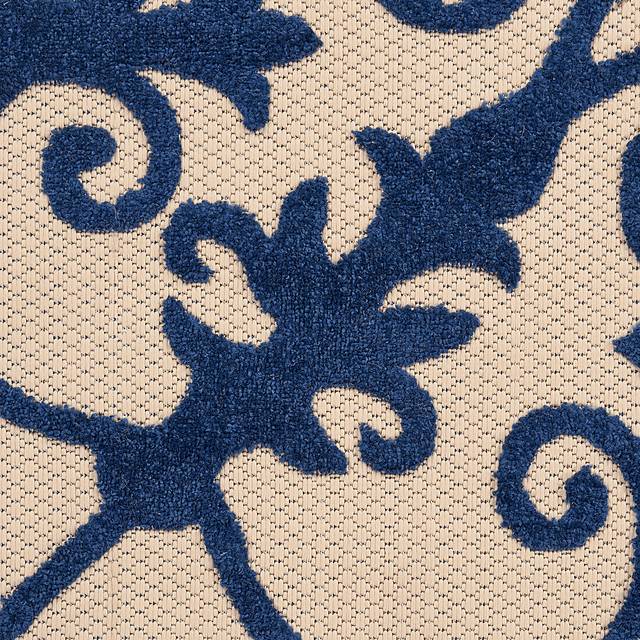 Adilen Navy 8' x 11' Indoor/Outdoor Rug - Thumbnail - Image 3