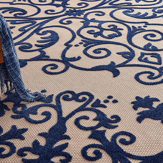 Adilen Navy 8' x 11' Indoor/Outdoor Rug - Thumbnail - Image 7