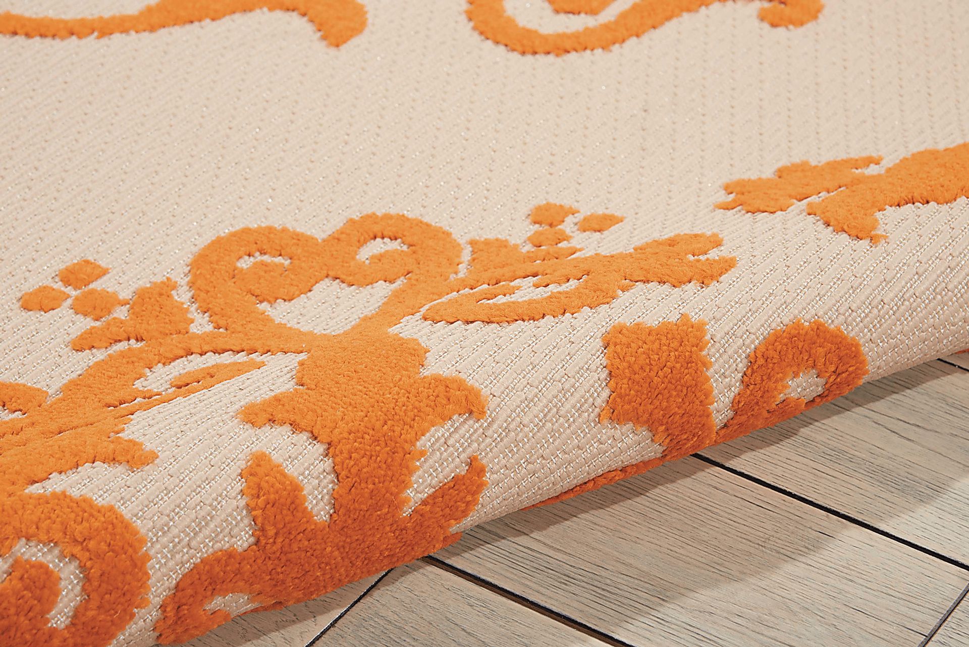 Adilen Orange 8' x 11' Indoor/Outdoor Rug - Image 3