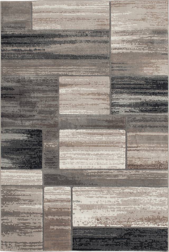 Adir Gray 5' x 7'6 Rug - Thumbnail - Image 1