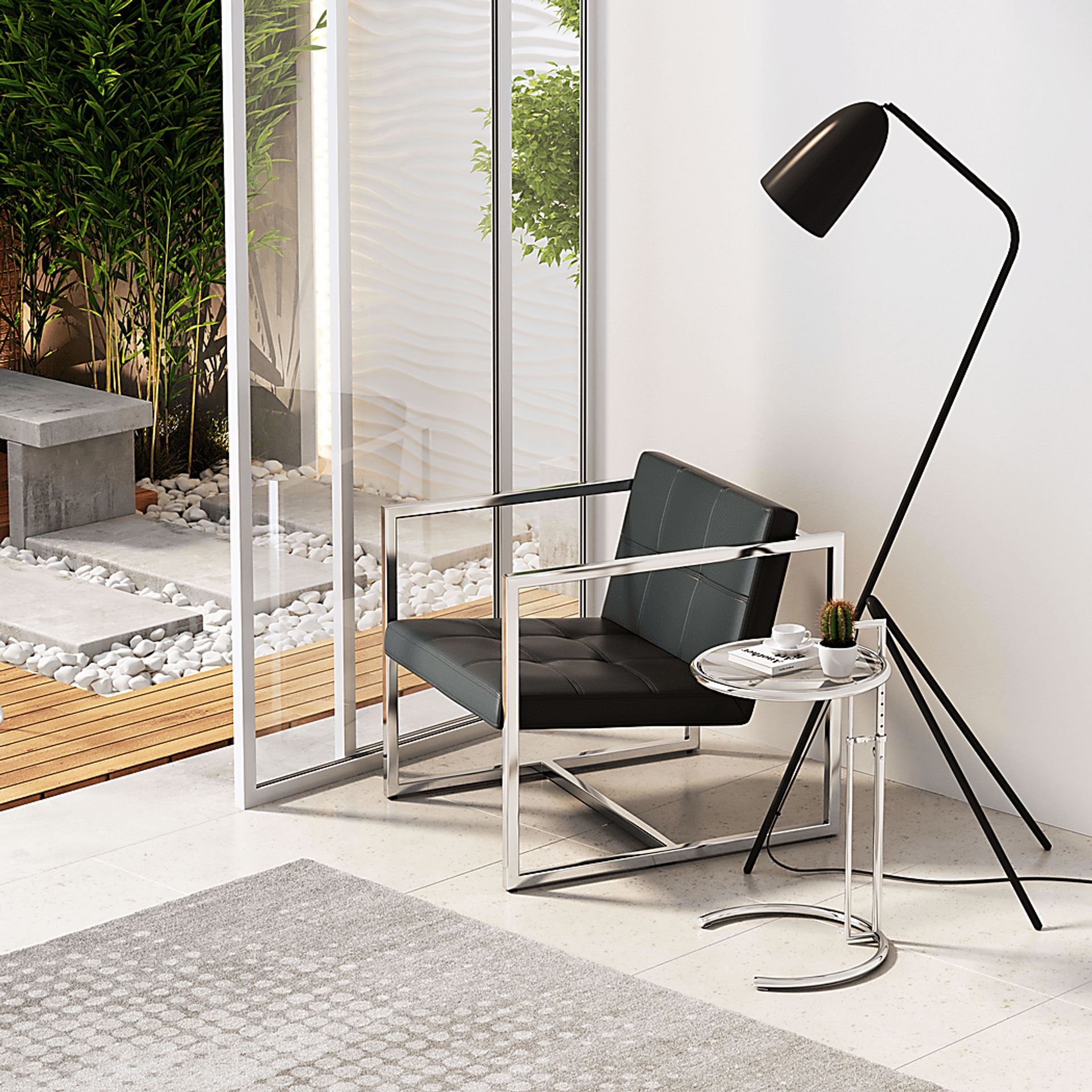 Adiron Black Accent Chair - Image 5