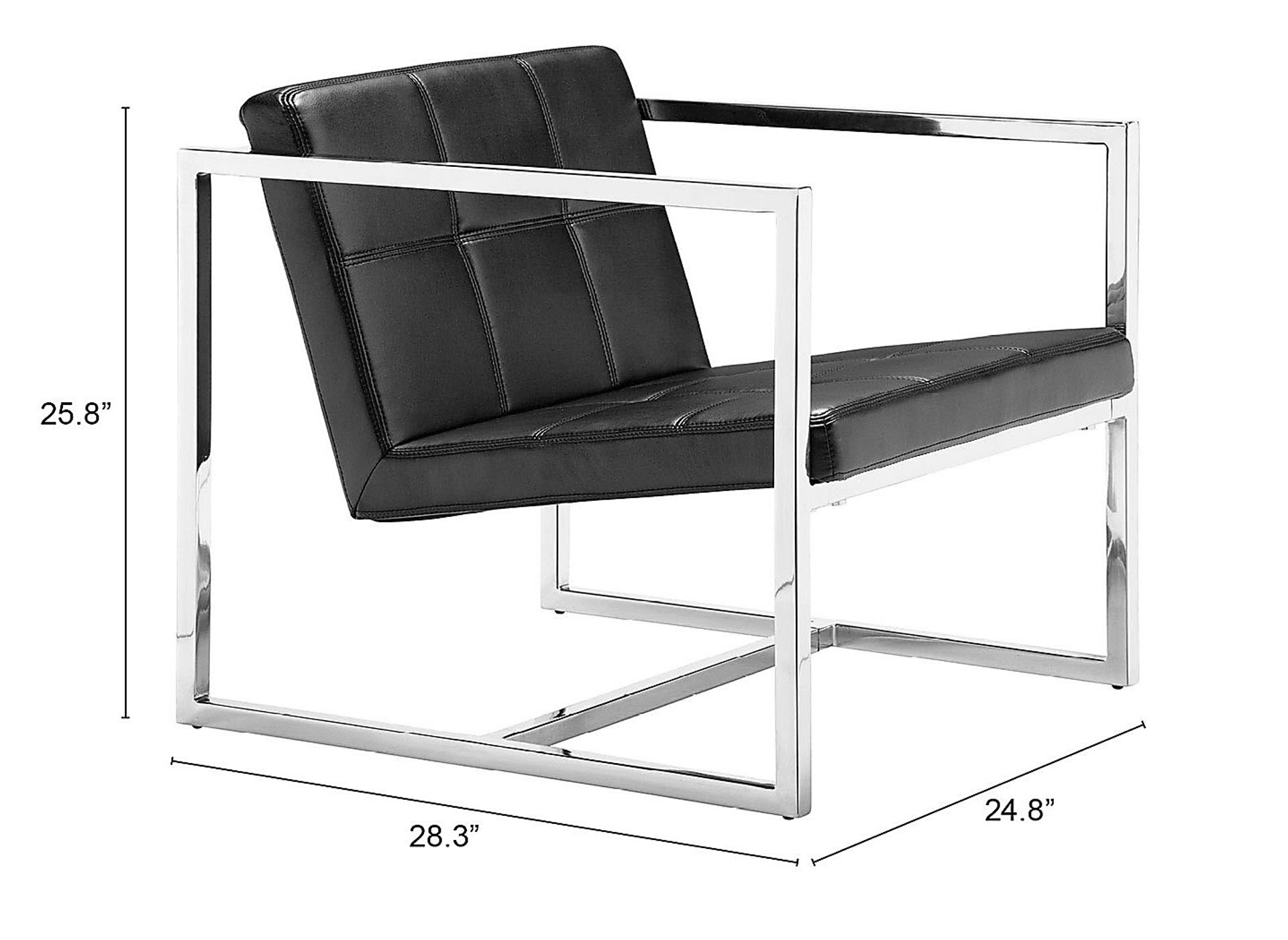 Adiron Black Accent Chair - Image 6