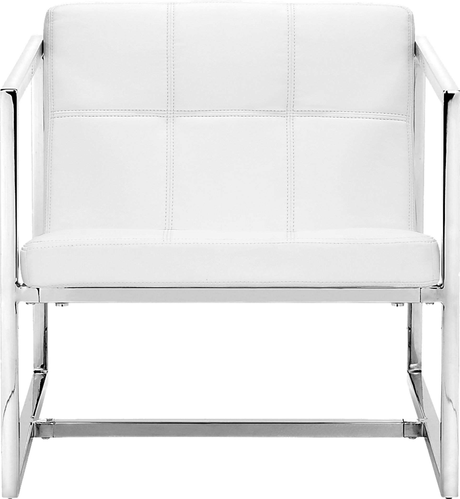 Adiron White Accent Chair - Image 3