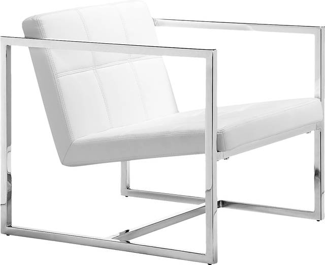 Adiron White Accent Chair - Thumbnail - Image 1
