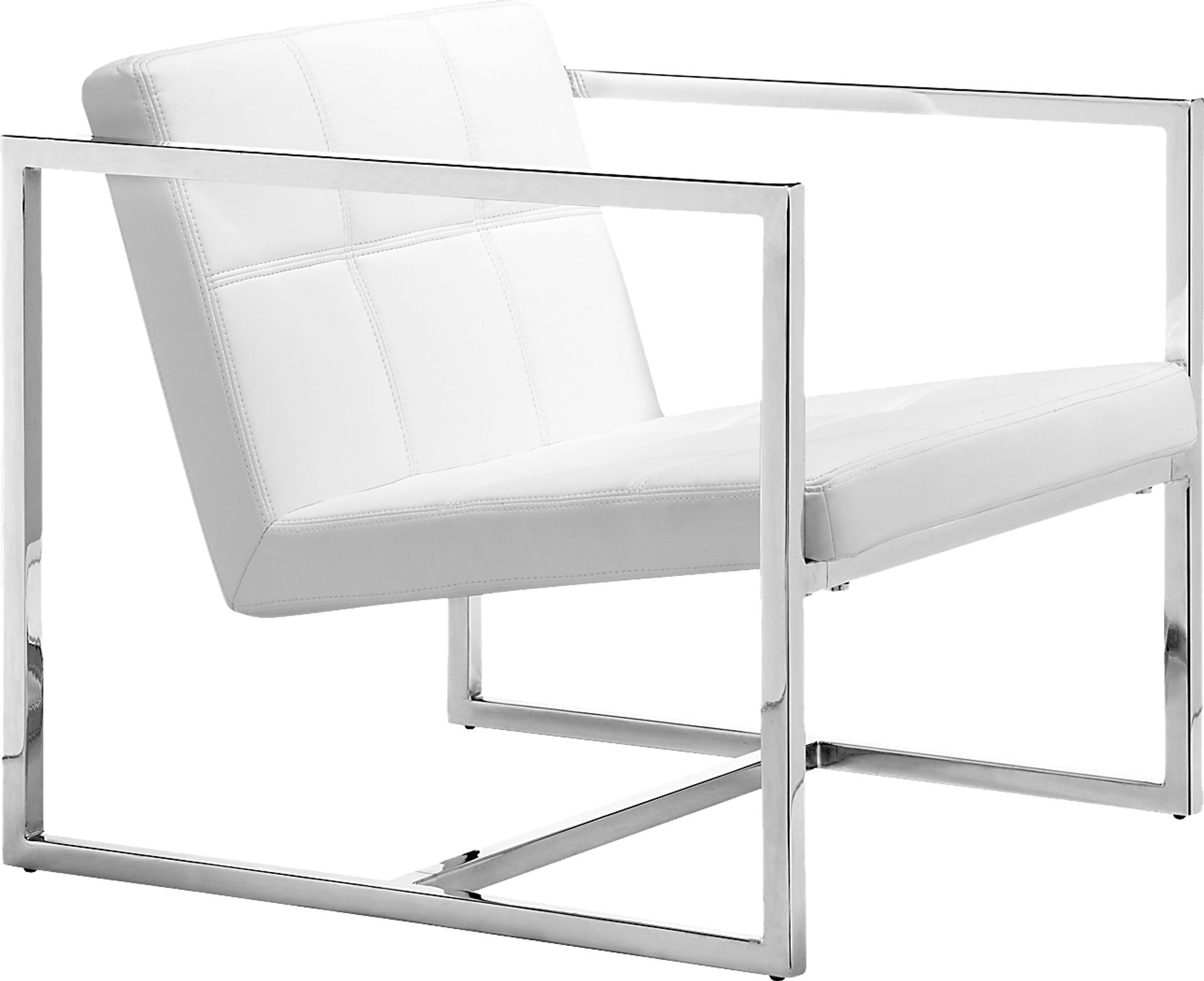 Adiron White Accent Chair - Image 1