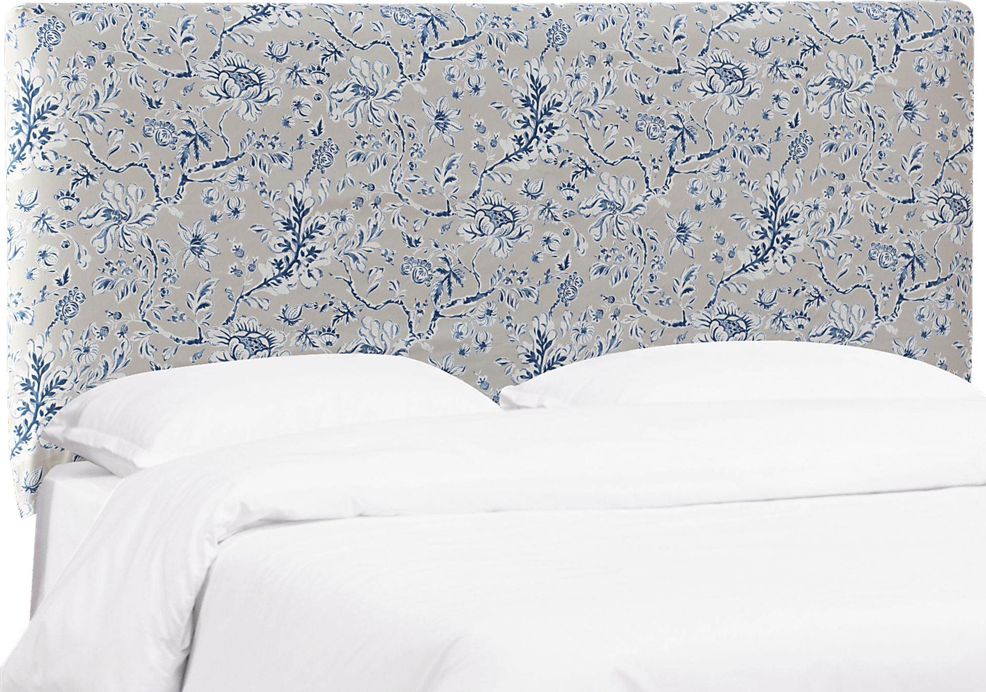 Aditya Gray Twin Upholstered Headboard - Image 1