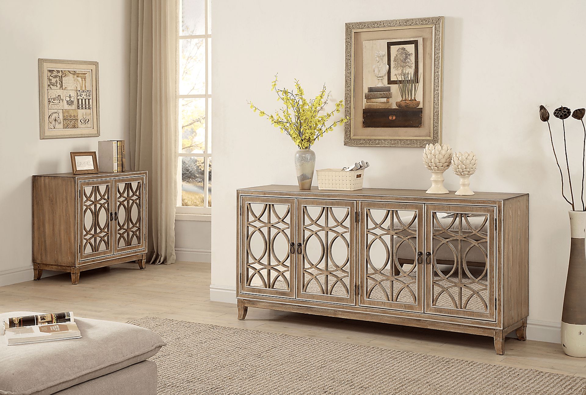 Adkisson Brown Four Door Credenza - Image 5