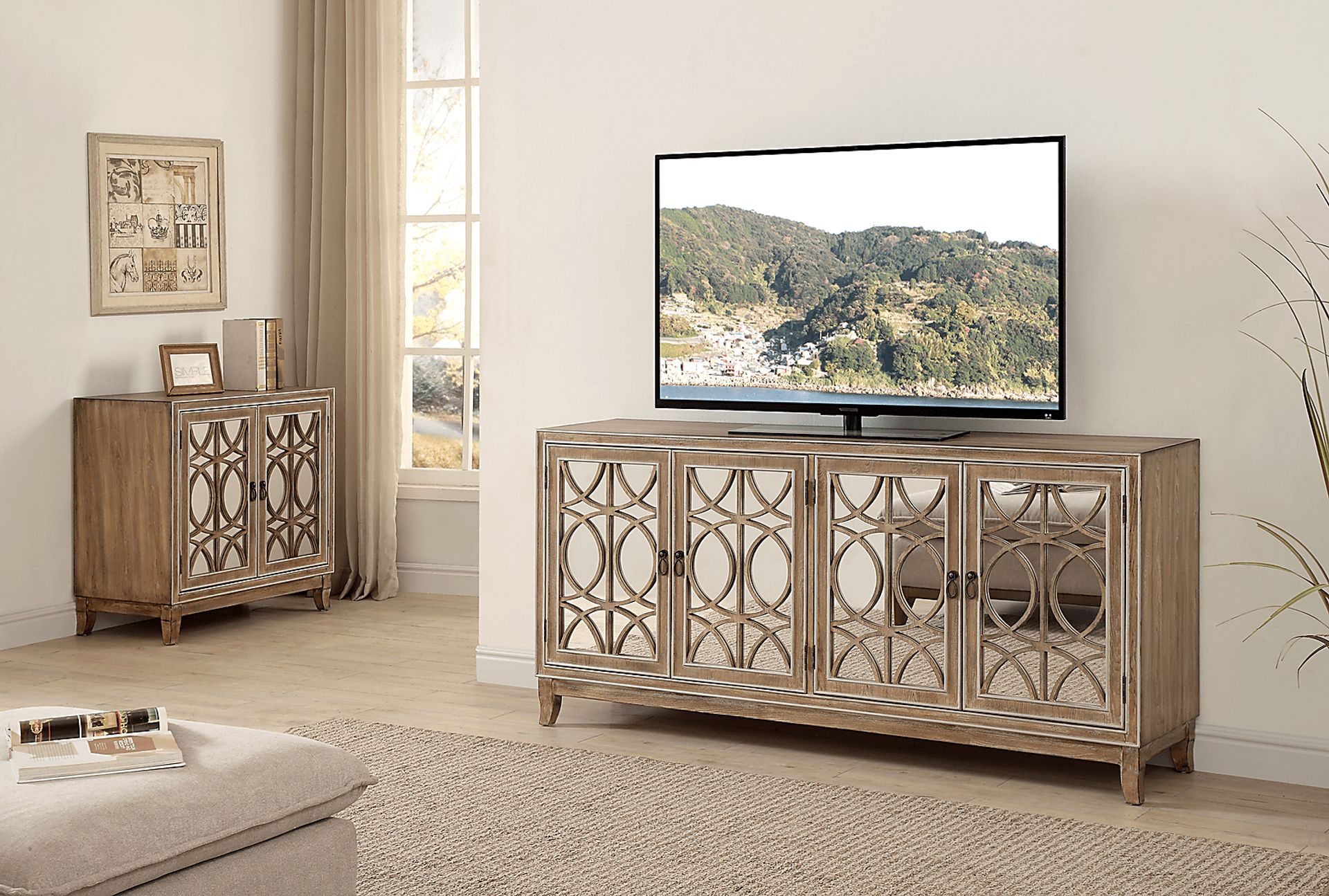 Adkisson Brown Four Door Credenza - Image 7