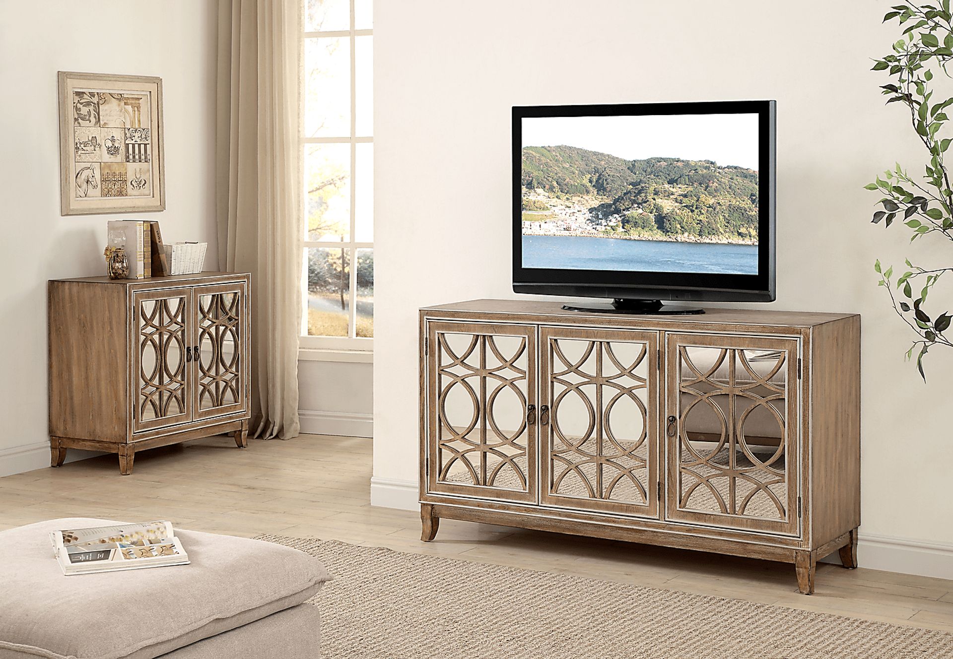 Adkisson Brown Three Door Credenza - Image 7