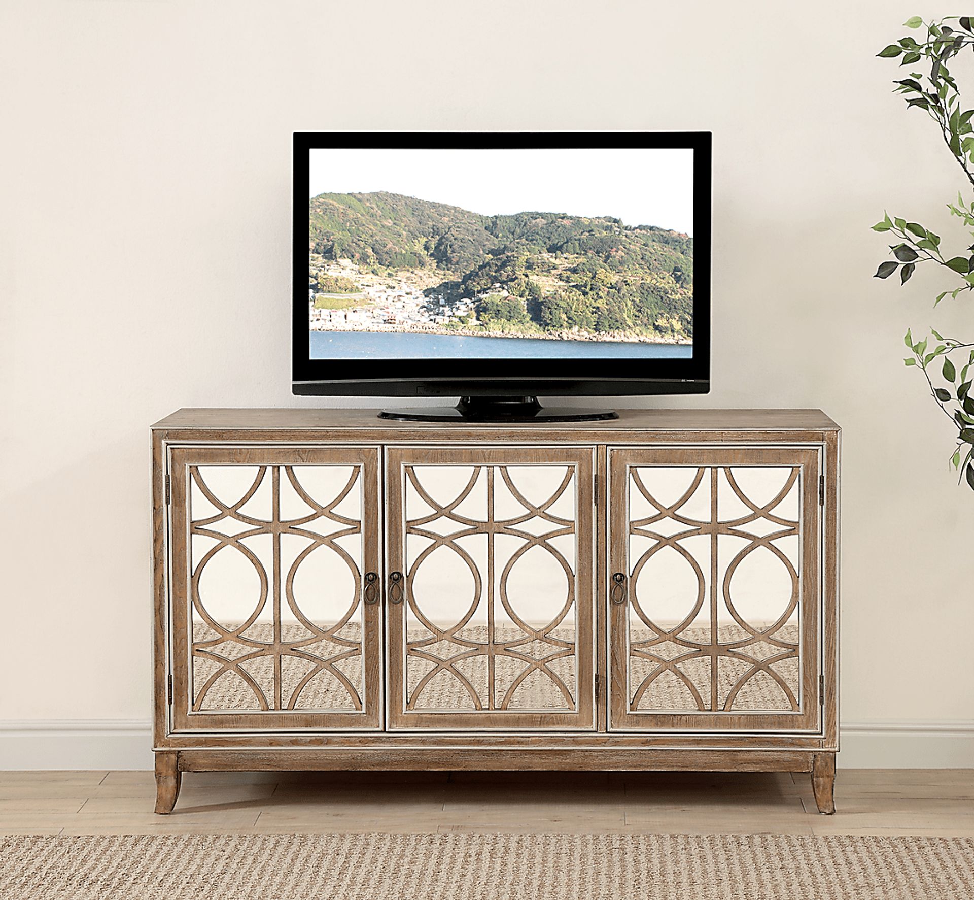 Adkisson Brown Three Door Credenza - Image 8