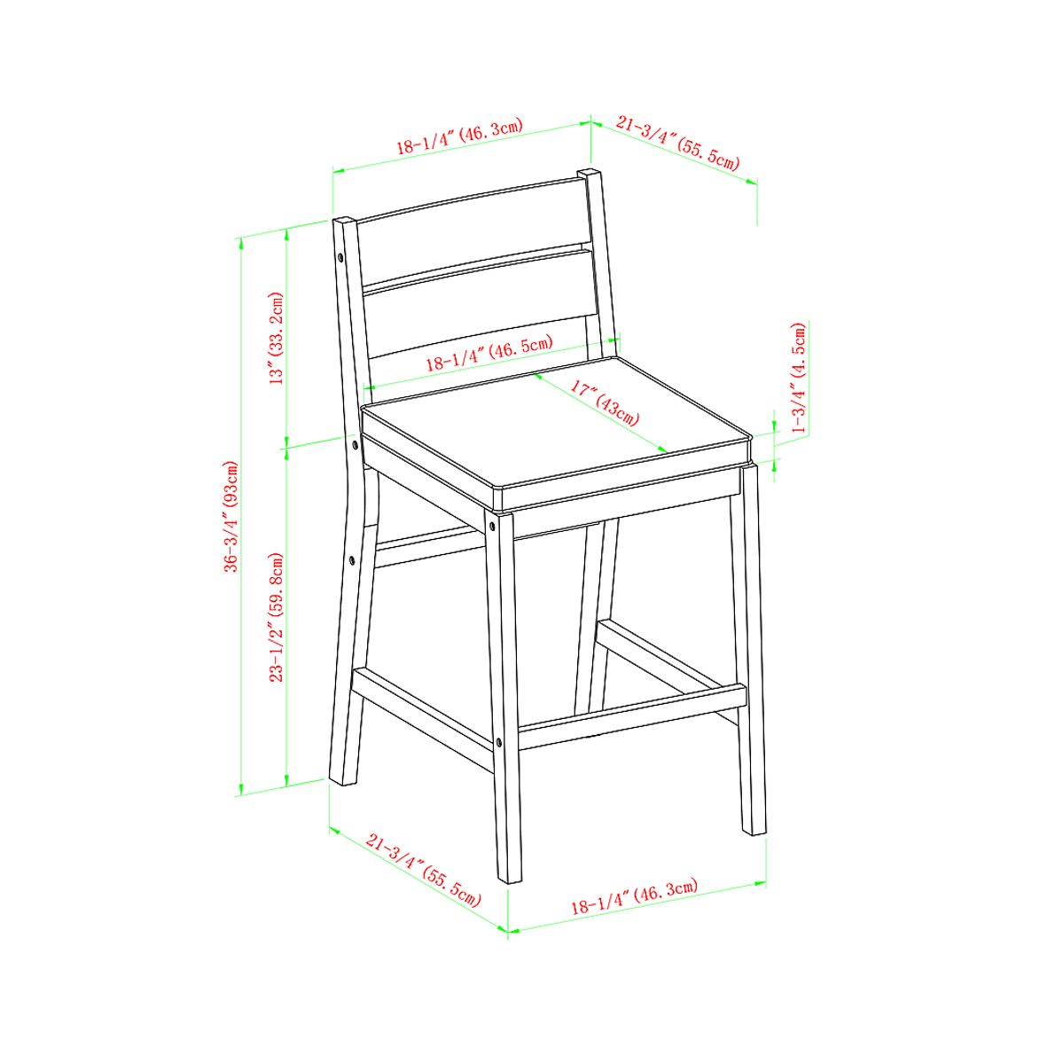 Adlebert Dark Brown Counter Height Stool, Set of 2 - Rooms To Go