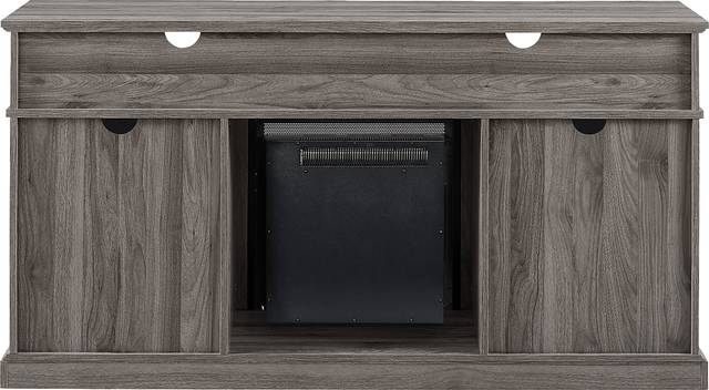 Adleigh Gray 60 in. Console, With Electric Fireplace - Thumbnail - Image 4