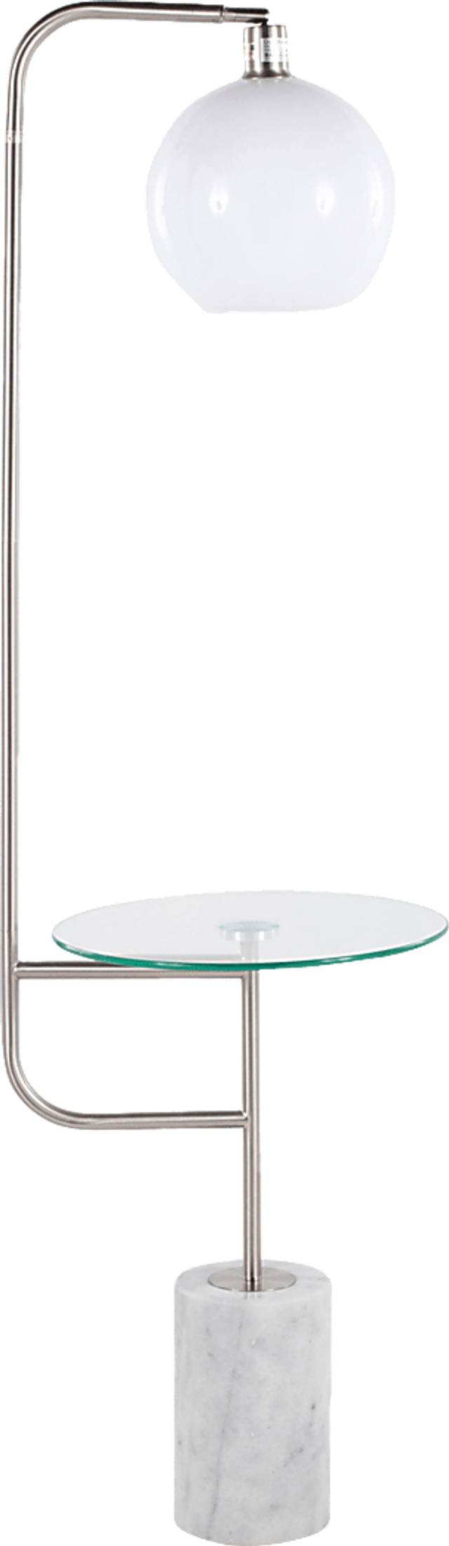 Adleta Nickel Floor Lamp - Thumbnail - Image 3