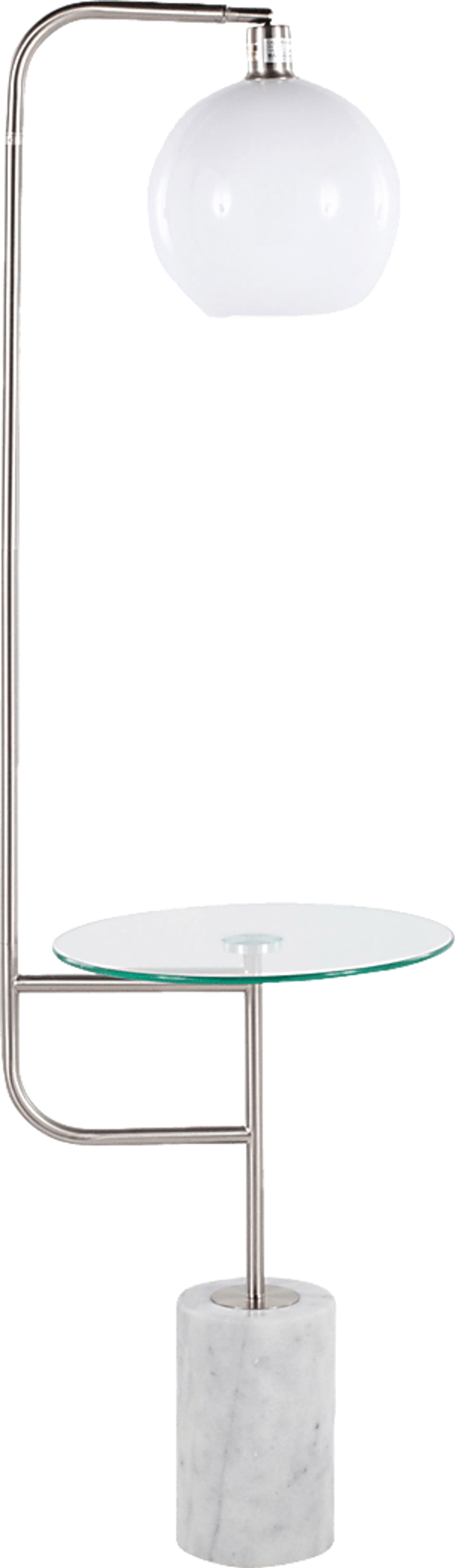 Adleta Nickel Floor Lamp - Image 3