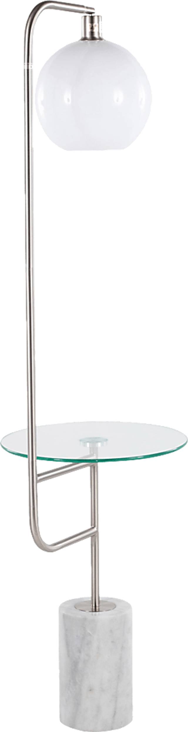 Adleta Nickel Floor Lamp - Thumbnail - Image 4