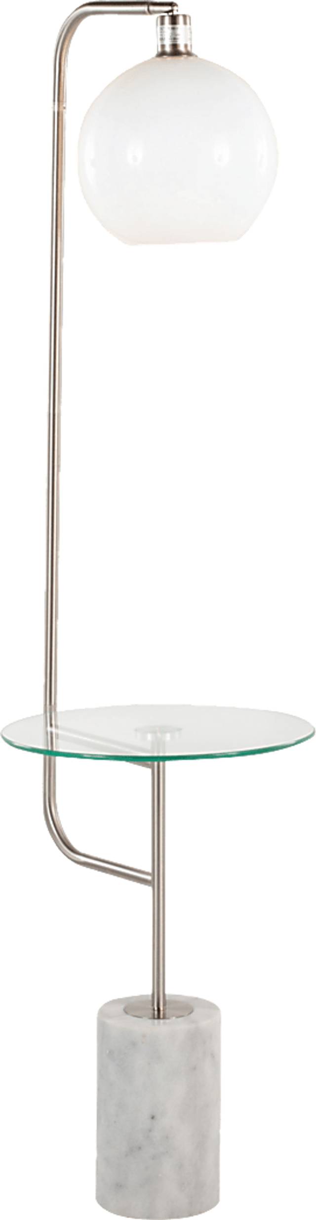 Adleta Nickel Floor Lamp - Thumbnail - Image 1
