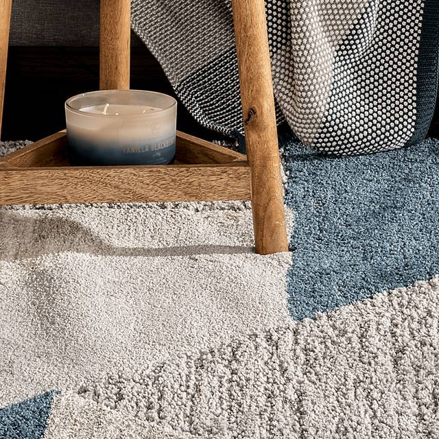 Adley Crossing Blue 6'6 x 9'6 Rug - Thumbnail - Image 4