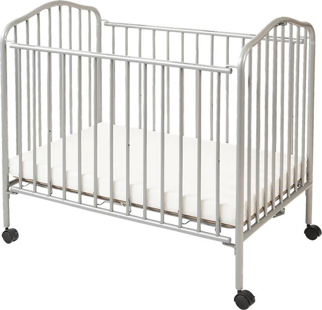 Adley Park Pewter Mini Portable Folding Crib - Thumbnail - Image 1