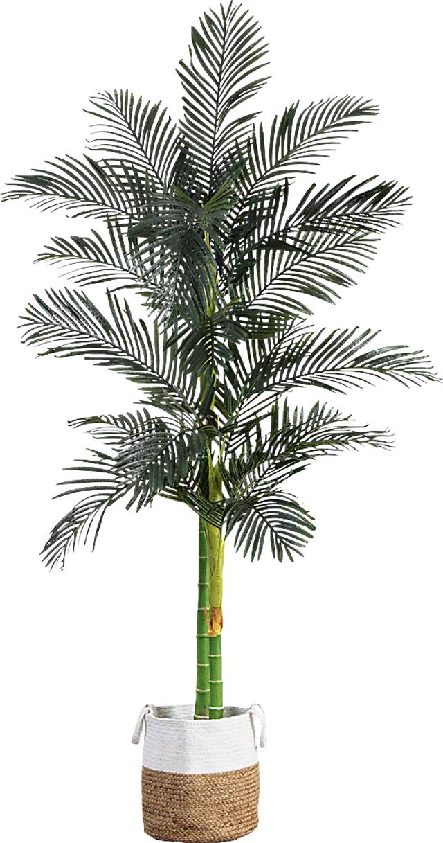 Adlie Green Artificial Palm Tree - Thumbnail - Image 1